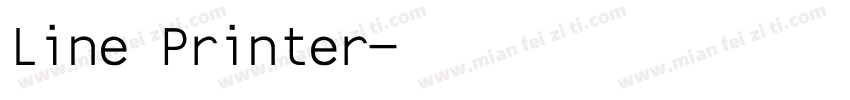 Line Printer字体转换